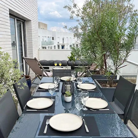 Ferienwohnung Majestic Blue- Parking Prive Ivry-sur-Seine Exterior foto